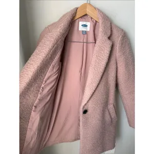 Old Navy Blush Pink Bouclé Teddy Winter Coat XS thumbnail 4