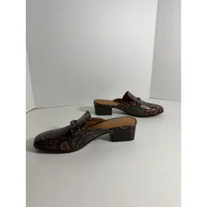Patricia Nash Leather Slip On Mules Womens Size 6 thumbnail 3
