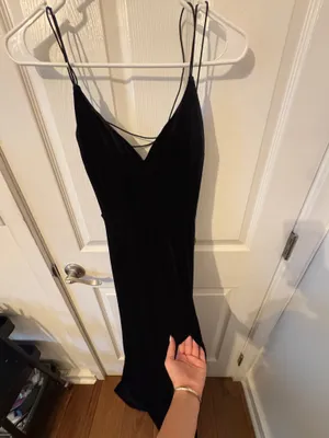 Windsor Black Formal Dress Slit  thumbnail 4