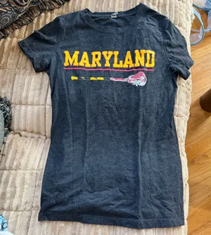 Next Level Apparel university of Maryland Lacrosse grey t-shirt thumbnail 1