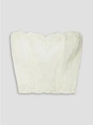 LoveShackFancy Arno Bustier in Antique White thumbnail 9
