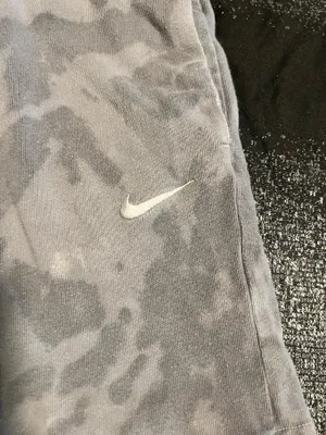 Womens M Nike Gray Washed Tie-Dye Athletic/Casual Jersey Shorts thumbnail 3