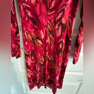 J Jill Stretch Wrap Dress Red pink Size S thumbnail 10