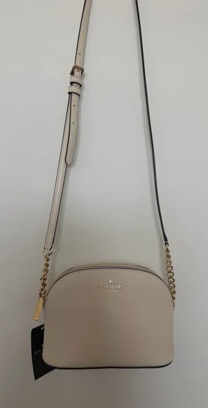 kate spade Cream Leather Dome Crossbody with Gold Chain thumbnail 1