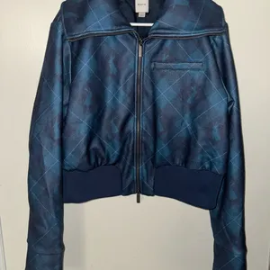 Maeve Blue Bomber Jacket with Structured Design thumbnail 9