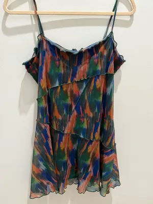 urban outfitters mesh multicolored mini dress thumbnail 2