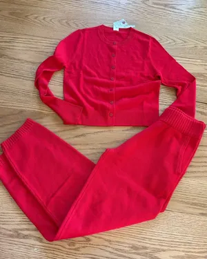 Frankie’s bikinis red knit set thumbnail 1