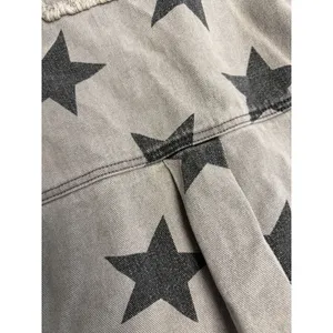 POL Gray Black Denim Distressed Denim Jacket Western Grunge 90s Streetwear thumbnail 7