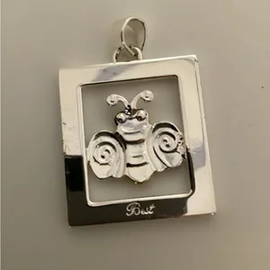 Best mixed metal artisan Bee charm. 1”x1”. thumbnail 3