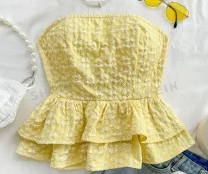 Yellow strapless bow too thumbnail 1