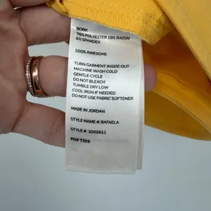 NWT FIGS Rafaela Oversized Scrub Top M Lifesaver Yellow Mandarin Collar thumbnail 5