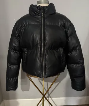 Double Zero Black Quilted Puffer Jacket thumbnail 1