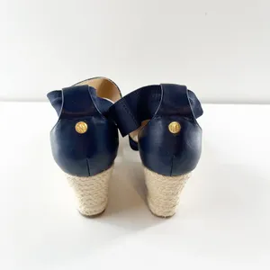 Tommy Hilfiger Yemina Ankle Strap Espadrille Wedge Sandals Navy Blue 6 thumbnail 5