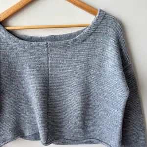 Free People Ever Cozy Pullover‎ Gray Sweater Relaxed Fit Size Medium thumbnail 6