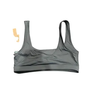 Skims Signature Swim Scoop neck tank bikini top Gunmetal S NWT ( sold out) thumbnail 4