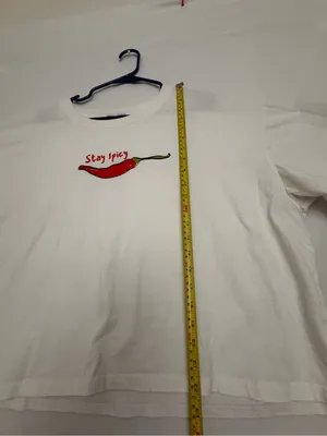 Princess Polly Women White Stay Spicy Chili Pepper Graphic Crop Tee Sz 10(A855) thumbnail 4