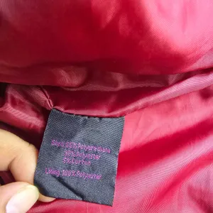 Olivia Miller NWT Womens Burgundy Faux Leather Moto‎ Jacket Fits Large thumbnail 8