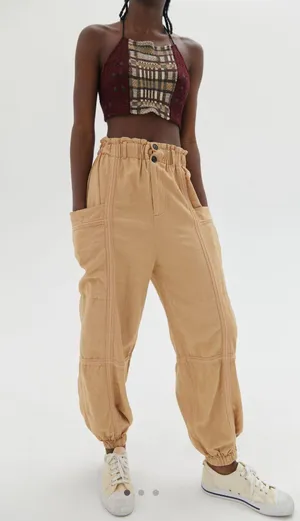 Urban Outfitters Linen Joggers thumbnail 1