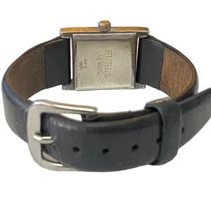 FURLA 925 Sterling Silver Black‎ Leather Watch thumbnail 11