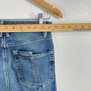 Good American Good Legs Flare Jeans Cashmere Blend Split Back Pocket Size 4 / 27 thumbnail 10