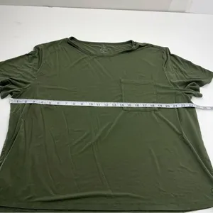 Cozy Earth Women’s Short Sleeve Shirt Top Size XL Pocket Bamboo Blend‎ *FLAW thumbnail 5