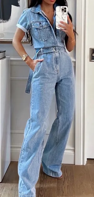 Abercrombie Denim Jumpsuit thumbnail 1
