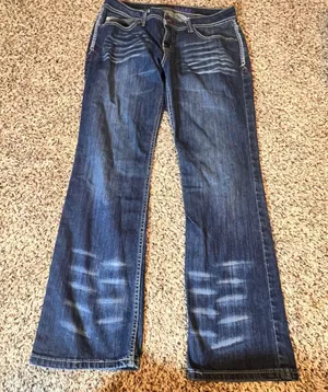 Cruel Denim Blake Womens 30/9S Dark Wash Embroidered Bootcut Jeans‎ CB41754071 thumbnail 1