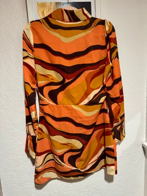 Kittenish Multicolored Button Down Shirt Dress thumbnail 4