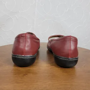 Soft Style Womens Shoes Size‎ 7 Red Mary Janes Round Toe Strap Closure Flat thumbnail 4