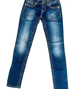 Y2K Miss Me Western Bling Signature Skinny Jeans! thumbnail 1