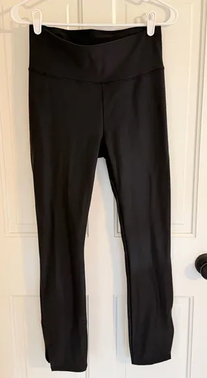 CALIA‎ Black High Rise Ankle Slit Leggings Women’s Medium thumbnail 1