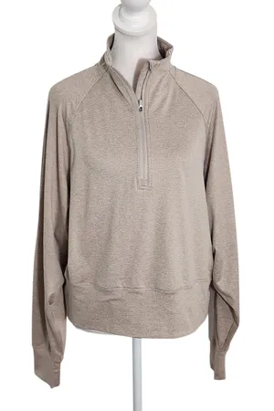 Danskin Heather Brown Quarter Zip Pullover Size Medium thumbnail 1