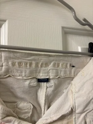 American Eagle White Cargo Pants  thumbnail 6