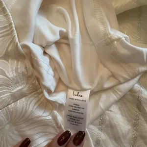 Lulus Enchanting Bombshell Cream Floral Jacquard Strapless Mini Dress Medium NWT thumbnail 9