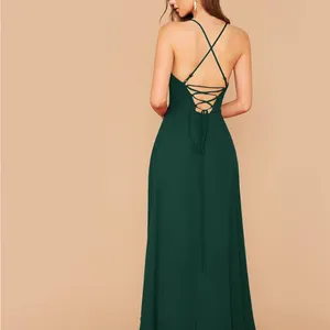 Elegant Green Sleeveless Dress NWOT thumbnail 4