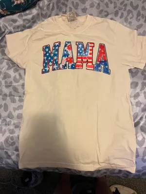 Usa print mama tee thumbnail 1