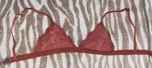 Lace Bralette Red Size M thumbnail 4