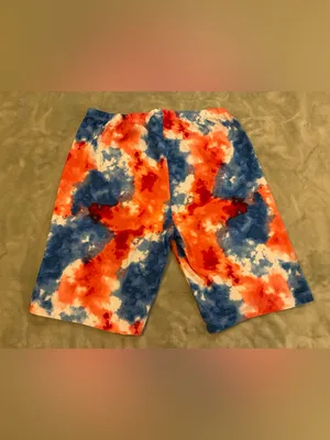 Women’s Bobbie Brooks Red White & Blue Tie-Dye Casual/Athletic Shorts Size M thumbnail 2