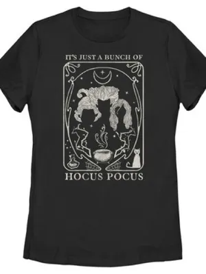 Disney Black Hocus Pocus Graphic Casual Short Sleeve Halloween Tee Shirt Top thumbnail 1