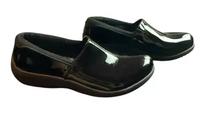 Skechers Relaxed Fit Memory Foam Black Patent Leather Slip-On Shoes Size 8.5 thumbnail 1