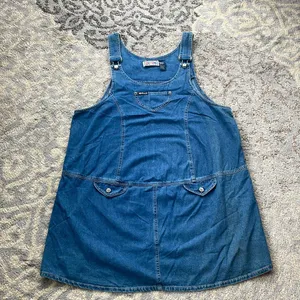 Route 66 Extreme Vintage Denim Overall Dress Large thumbnail 1