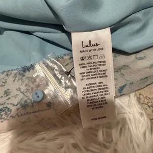 NEW Lulu’s Francine Multi Boho Print Halter Midi Dress in Blue Medium thumbnail 7