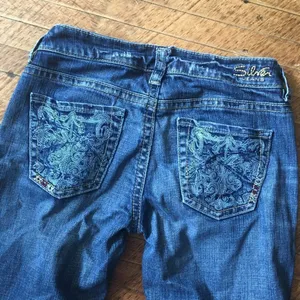 Silver Jeans western embroidered pocket jeans thumbnail 2