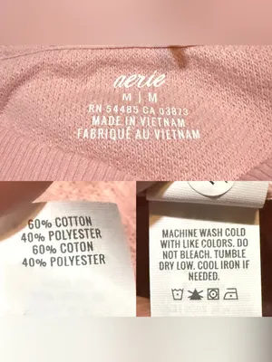 NWT AERIE Womens Top Pink Raglan Diagnal Weave Long Sleeve Pull Over Size Medium thumbnail 10