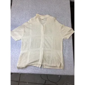 Billabong‎ Cool Down Sweater Cream White Pointelle Knit Button Up Top Large NEW thumbnail 6