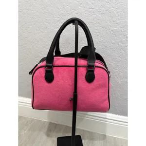Juicy Couture Raising Star Bowler Bag Satchel New with Tags Pink Black thumbnail 5