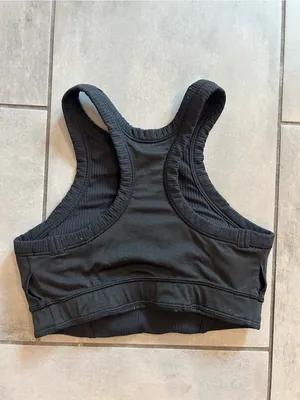 Lululemon Ribbed Nulu High-Neck Yoga Bra | Black thumbnail 4