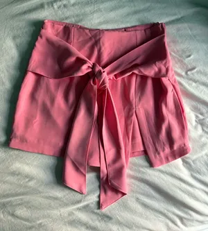 Boutique Pink front tie skort thumbnail 1