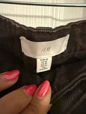 H&M Brown Jeans Wide-Leg thumbnail 3