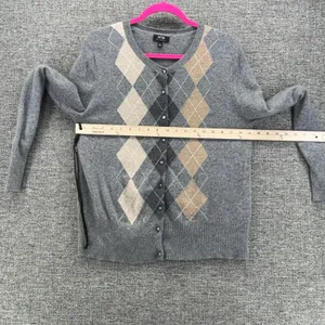 Apt 9 Cashmere‎ Cardigan Gray XL thumbnail 4